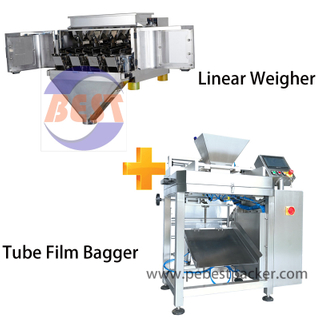 4 head Lane Scale Bagging solution For Small plastic, rubber parts