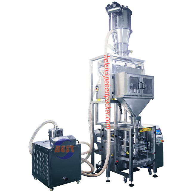 Pea Hazelnuts Lentils Sesame Corn Kernels Garlic Weight Packing Machine 2/4 heads Lane weigher