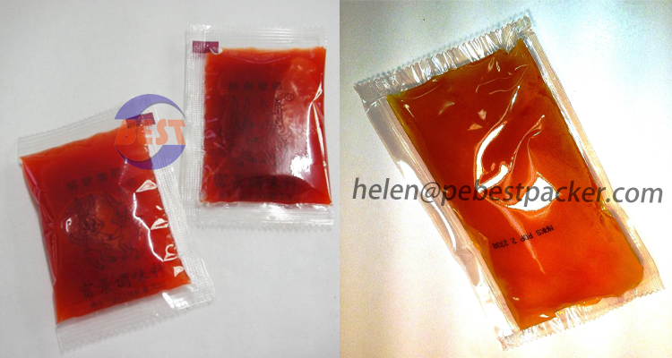 4 Side Seal Sachet Packaging Machine For Shampoo, Lotion, Gel, Conditioner