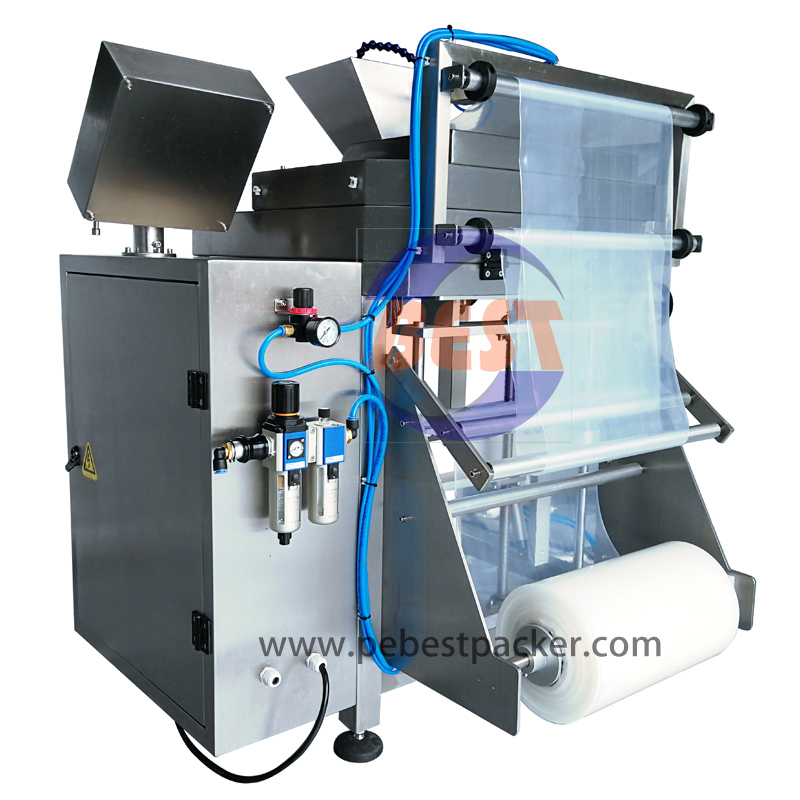 Bag Make Machine With PE Bags-On-A-Roll Film