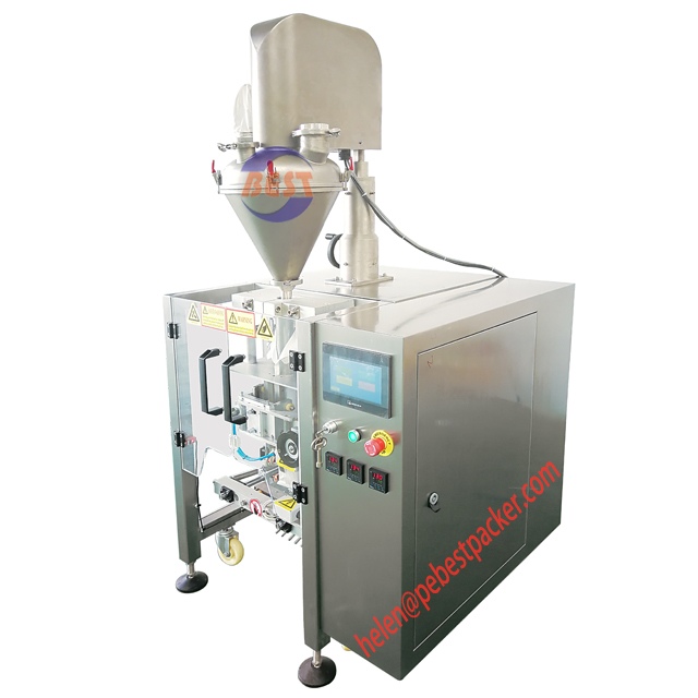 VFFS machine with Webb Automation Powder filler for Rock Salt Brown Sugar Pepper Packing Machine